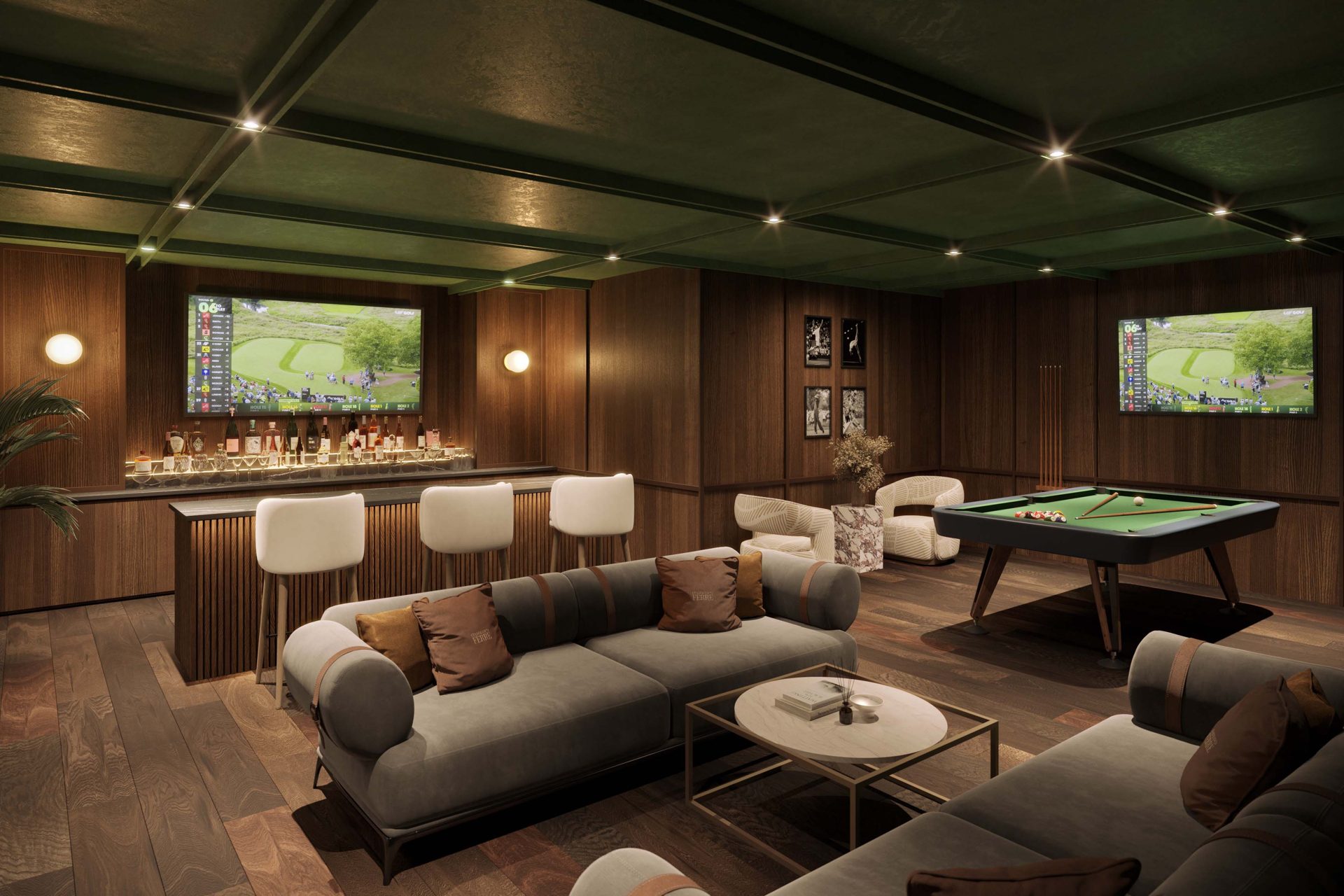 Private social club lounge