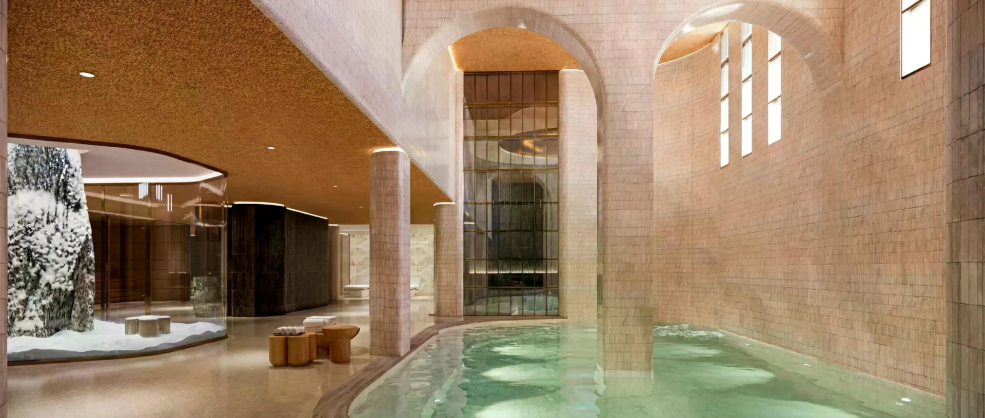 Indoor spa pool