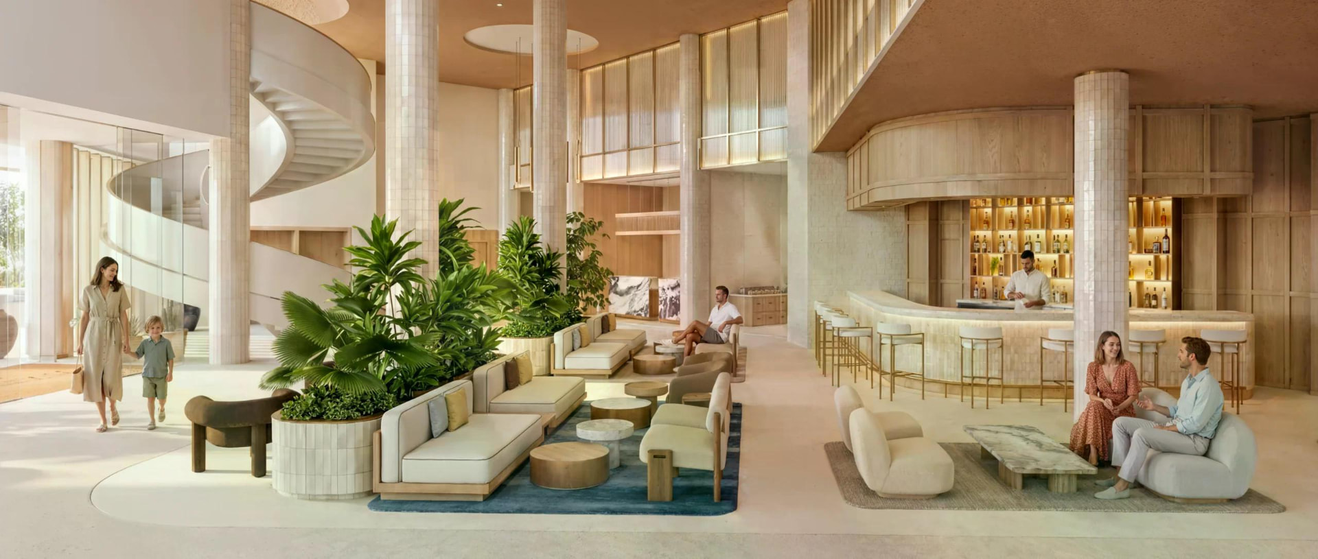Lobby lounge and bar