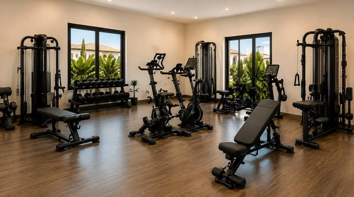 Fully equipped communal gym