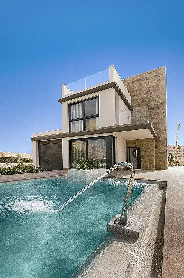 Golf · 3-4-Bedroom, Ultra-Modern Villa with Private Pool and Garden in Orihuela Costa (Campoamor)