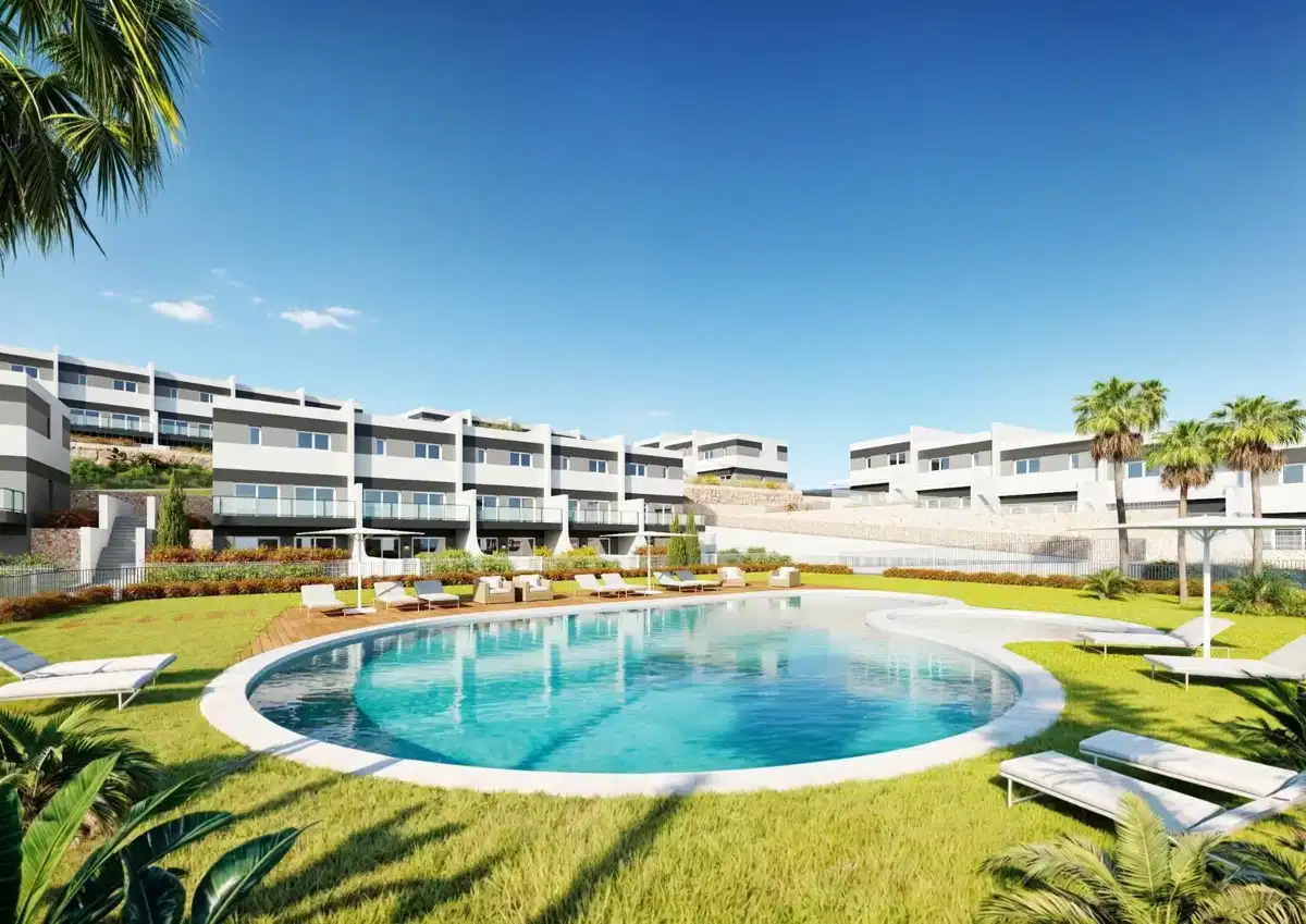 Golf · 3-Bedroom, 2-Bathroom Modern Townhouses in Balcon de Finestrat Costa Blanca